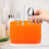 Orange Plastic Cutlery Holder with Drainage for Kitchen Storage 4