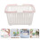 White Small Plastic Basket with Handle Portable Storage Container 5