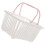 White Small Plastic Basket with Handle Portable Storage Container 8