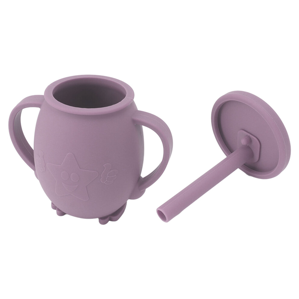 230Ml Toddler Cups Silicone Training Sippy Cups Purple