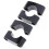 1 paio di nuovi supporti per manubrio in alluminio CNC nero 4