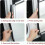 1 paar autodeurafdichtingsstrips, sticker, B-stijl type, auto rubberen afdichtingsstrip, beschermer, 3