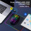 Dual-Mode Wireless Mouse 2.4G + BT5.2, 7-Farben Hintergrundbeleuchtung, 89g 6