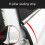 1 paar autodeurafdichtingsstrips, sticker, B-stijl type, auto rubberen afdichtingsstrip, beschermer, 2