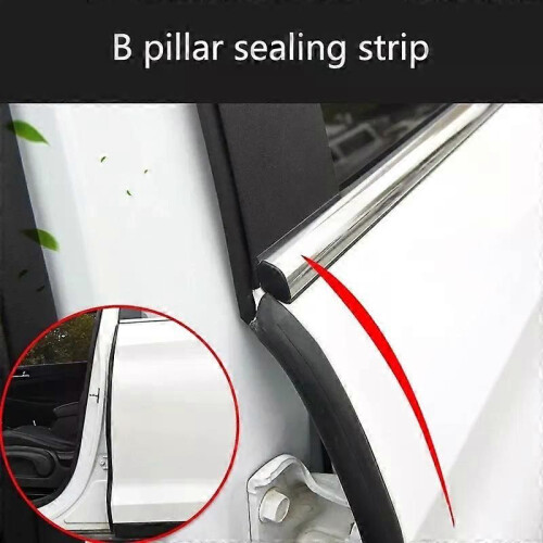 1 paar autodeurafdichtingsstrips, sticker, B-stijl type, auto rubberen afdichtingsstrip, beschermer, 1