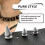 105PCS/Set Punk Spikes and Studs Kit Silver Cone 3 Size Metal Leather Tree Spike Assortment Kit for 2