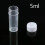 100pcs 5ml Plastic Test Tubes Vials Sample Container Powder Craft Cap Bottles for Office School Chemistry 3