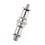 Adaptador de trípode con tornillo macho de espiga de 1/4 a 3/8 para soporte de flash 2