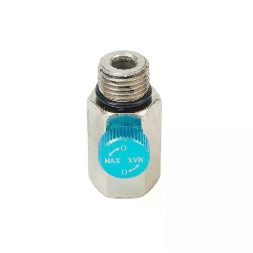 1/4 Air Valve Flow Regulato Pneumatic Tool Air Adjustment Switch Pneumatic Tool Speed Regulating Switch 1