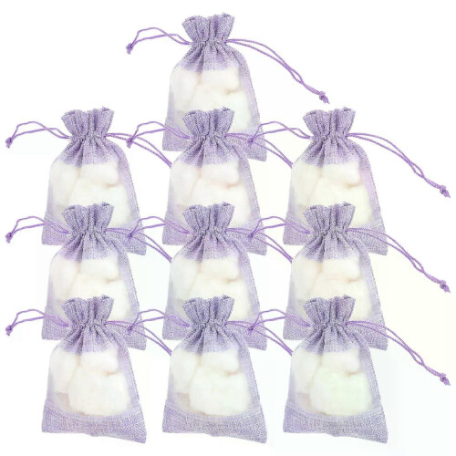 10 Pcs Lavender Sachet Bag Empty Sachets Pouch Bags Drawstring Dressing Table Perfume 2