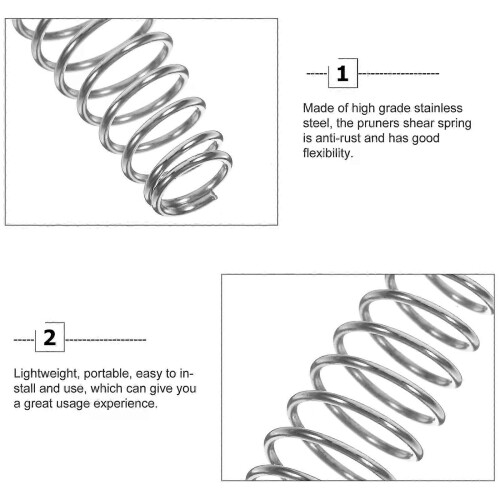 12 Pcs Replacement Pruning Shear Spring Coil Springs For Hand Pruners Flower Thinning Shears Trimming 1