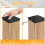 12 cubiertas de madera para postes de cerca, de plástico resistente, impermeables y resistentes al calor. 5