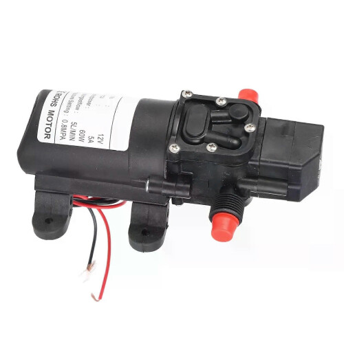 12V högtrycks 116Psi självsugande campingbåt membranpump högtryck 2