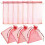 10 st Sheer Organza flasköverdrag presentpåsar (röd) 2