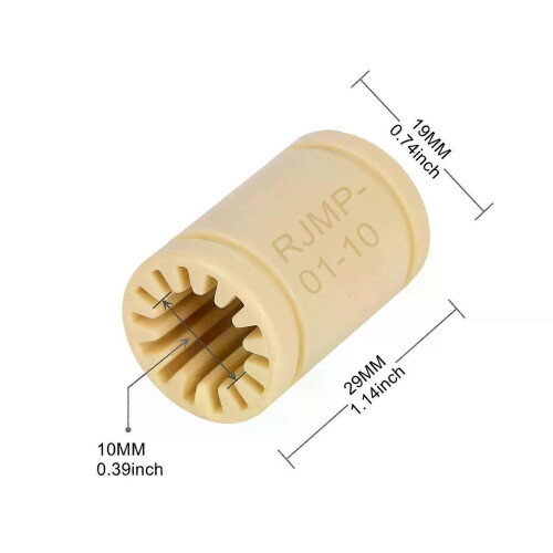 12Pcs/Lot LM10UU Solid Polymer Bearing 10MM Linear Bearings10X19X29MM For Machine sliding 3D Printer 1