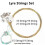 15/16/19/21/24Strings Lyre Brass Strings Set Lyre Harp Nylon String Replacement Musical Instruments 5