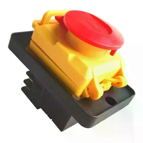 1pc 220V 6 Pins Pushbutton Switch Industrial Waterproof Electromagnetic Push Button Switch For KJD22 1