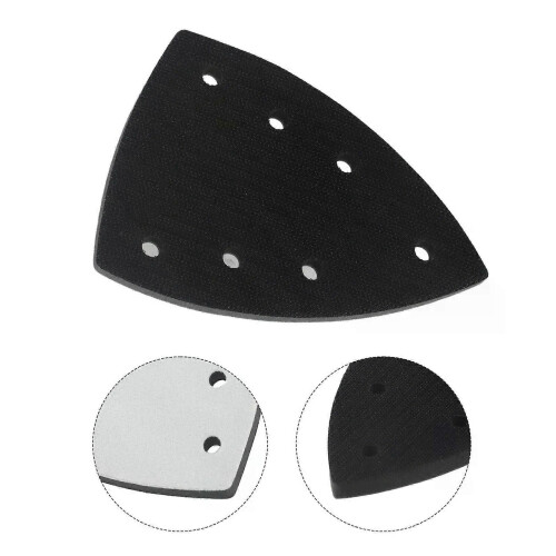 1pc Sanding Pad Replacement Backup Plate Triangular PU Foam Sanding Pad 7 Hole Sandpaper Backing Pad 2
