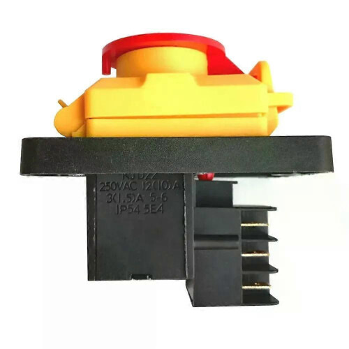 1pc 220V 6 Pins Pushbutton Switch Industrial Waterproof Electromagnetic Push Button Switch For KJD22 2