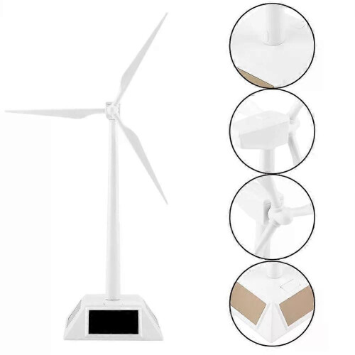 1pc Solar Windmühle Modell Powered Windmühle Modell Desktop Decor Craft Kinder Kinder Bildung Hause 1