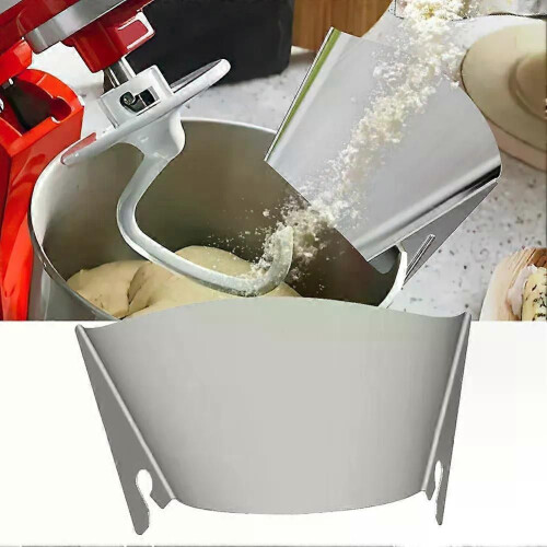 1 tolva de vertido para batidora de pie KitchenAid. Protector de vertido de acero inoxidable para accesorios 1