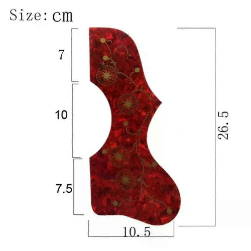 1 st akustisk gitarr pickguard celluloid/PVC utbyte pickguard musikinstrument för EJ-200 SJ-200 1