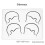 1pc Soft Silicone Scalp Micropigmentation Tattoo Practice Skin Microblading Hairline Design Training 3