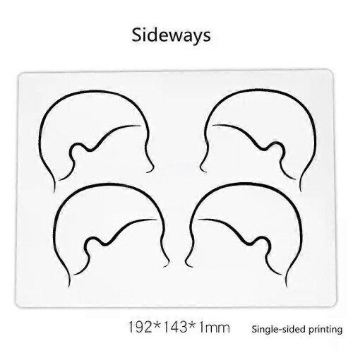 1pc Soft Silicone Scalp Micropigmentation Tattoo Practice Skin Microblading Hairline Design Training 2