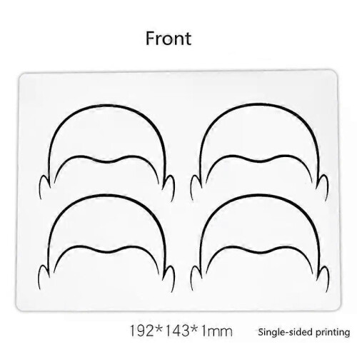1pc Soft Silicone Scalp Micropigmentation Tattoo Practice Skin Microblading Hairline Design Training 1