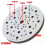1pc 6inch Interface Pads Hook And Loop Soft Sponge Protection Disc 70 Hole Polishing Sanding Protector 5