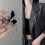 Spilla con catena a farfalla nera, stile punk, accessorio per abbigliamento, spilla per giacca. 5