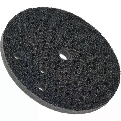 1pc 6inch Interface Pads Hook And Loop Soft Sponge Protection Disc 70 Hole Polishing Sanding Protector 2
