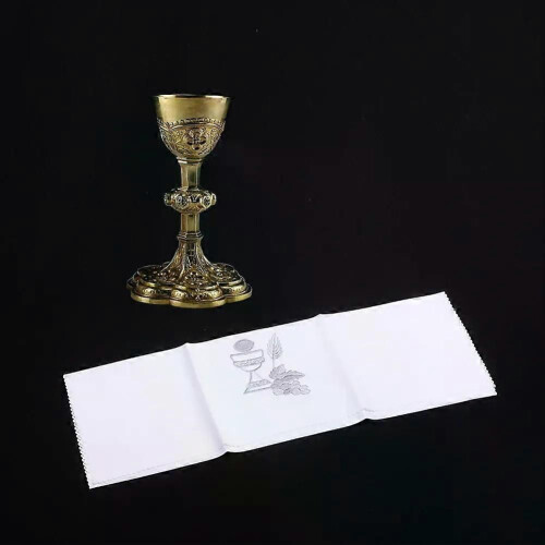 1pc katholischen Kirche Altar Corporal Square Trauben Stickerei Altar Tuch/Abdeckung 2