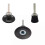 1 supporto per dischi abrasivi con blocco a rullo, 25/50/75 mm, platorello di supporto con gambo da 2