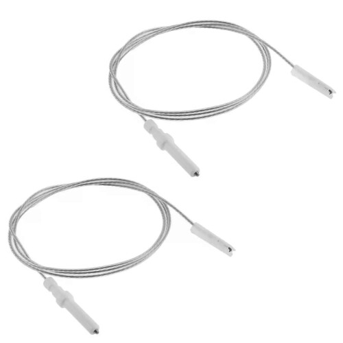 2 Pcs - Gas Stove Replacement Igniter Electrode Spark Plug -900mm Wire Ignition Ceramic Pin For Gas 2