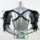 1PCS Gothic Style Feather Cape For Men Shoulder Armor-Shaped Party Performance Accessories 3