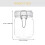 2 Pcs Airtight Honey Jar Small Bottles Jars Jam Storage Caviar Sealed Plastic Coffee Grounds Container 3