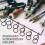 2 Pcs Black Peg Board Pegboard Screwdriver Holder Metal Tool Hooks Garage Organizer Multi-ring Racks 5