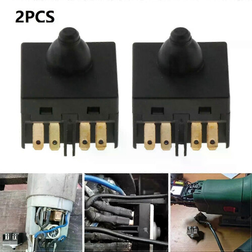 2 PCS Angle Grinder Switch Push Button Switch For 100mm 4inch Angle Grinder Parts Accessories Replacement 1