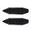 Set da 2 pezzi di cuscinetti per pignone e cremagliera in silicone universale, fascette per cavi, kit 3