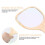 2 Pcs Wooden Handle Mirror Makeup Handheld Vanity Table Travel Dressing Tool 5