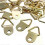 Ganci da parete per specchi con cornice a specchio, con anello a D in ottone dorato, da 20 pezzi 5