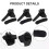 20st Däckbytardel Plastfäste Demontera Duck Head Insert Fälgskydd Svarta packningar Däckväxlare 2