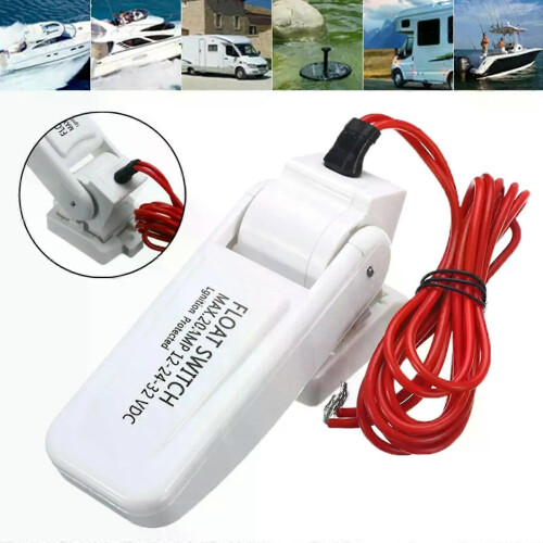 20 AMP Automatic Electric Boat Bilge Pump Float Switch DC Water Level Controller Flow Sensor Switch 1