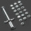 20pcs/set Clay Extruders Clay Sugar Paste Extruder Sculpture Machine Polymer Gun Tool 2