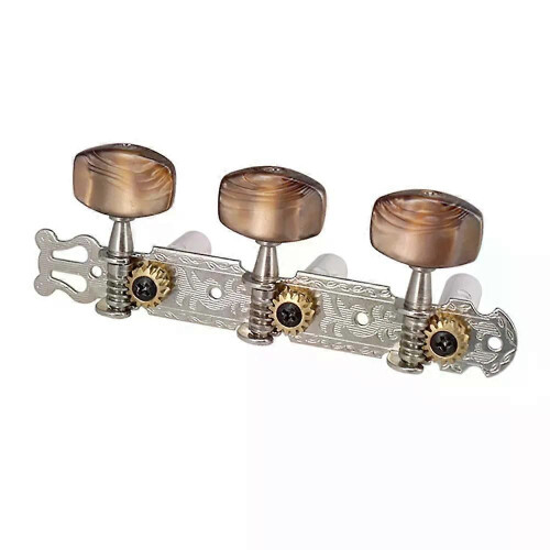 2st 1:18 klassisk silvergitarrtuner Stämning av maskinhuvuden Nyckelpinnar för gitarrdelar 1