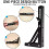 Lot de 2 supports d'angle pliables et réglables pour table, banc, étagère, meuble, fixation murale, 5