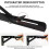 Lot de 2 supports d'angle pliables et réglables pour table, banc, étagère, meuble, fixation murale, 3