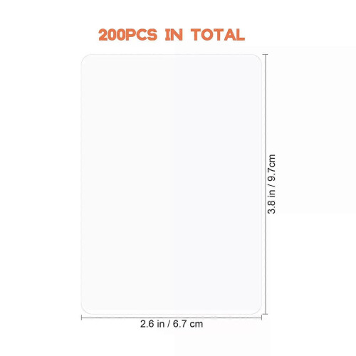 200pcs Transparent Laminator Sheets Thermal Laminating Pouches Photo Storage Plastic Sheets Laminating 1