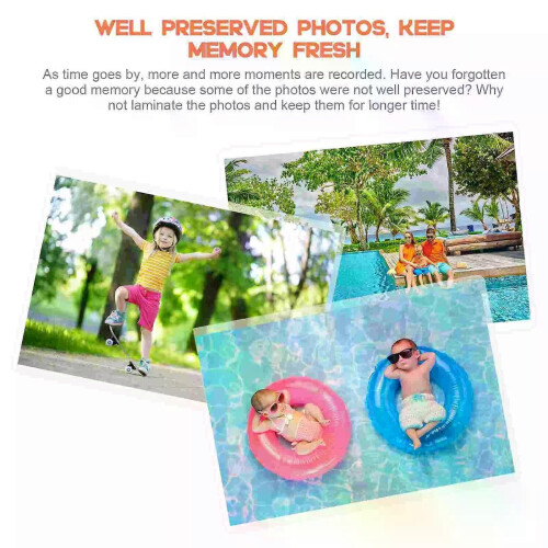 200pcs Transparent Laminator Sheets Thermal Laminating Pouches Photo Storage Plastic Sheets Laminating 2
